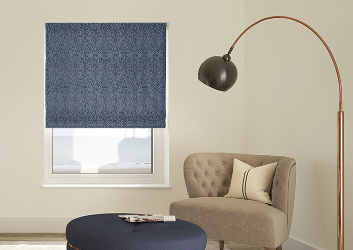 Tiverton, Indigo - Roman Blind - Image 3